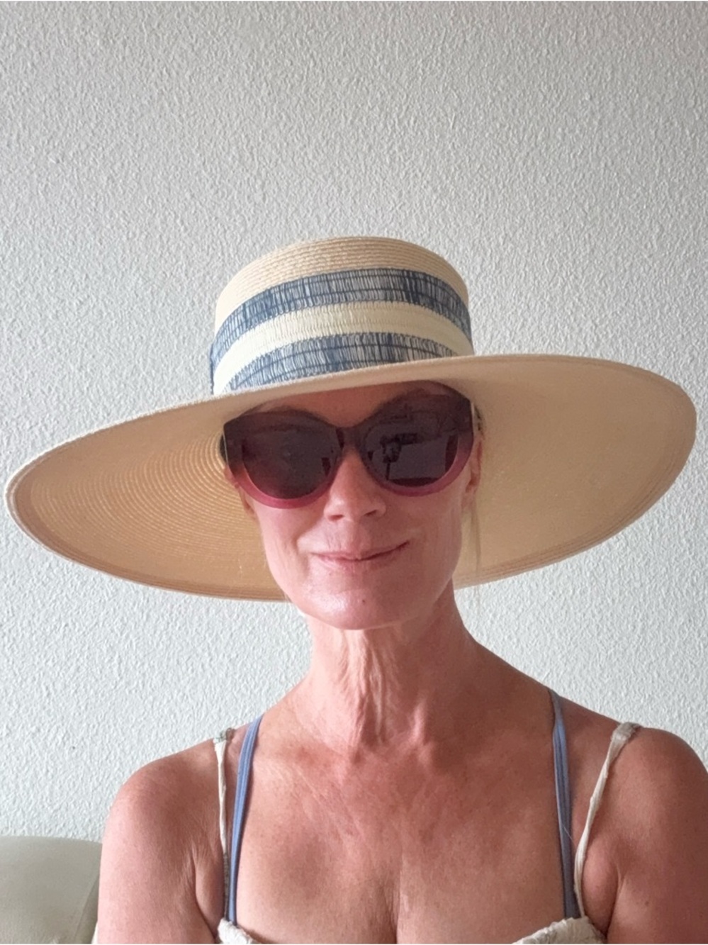Eugenia Kim LouLou Boater Hat Wide Brim $450